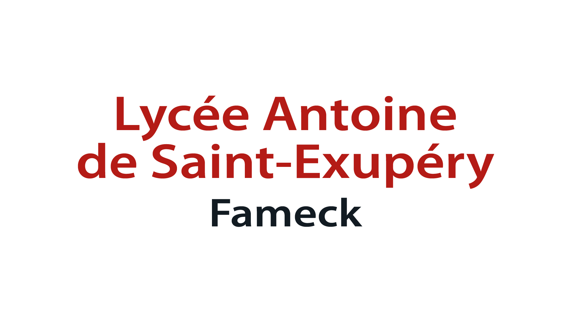Logo de l\'établissement Lycée Antoine De Saint-Exupery